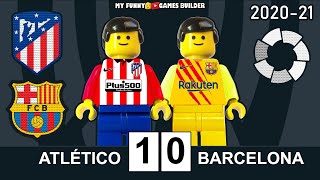 Atletico Madrid vs Barcelona 1-0 • LaLiga 2020/21 Lego • Resumen All Goal Highlights Lego Football