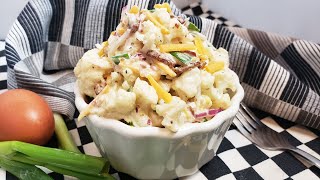 How To Make Keto Potato Salad | Keto Potato Salad Recipe | Keto Cauliflower Salad