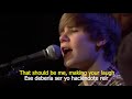 Justin Bieber- That Should Be Me (Español e inglés)