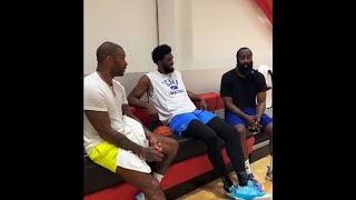 Joel Embiid, James Harden, & PJ Tucker Are ALREADY In The Gym Together 👀🔥