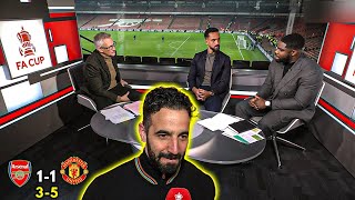 Arsenal vs Man United 1-1 (3-5) Analysis and Interviews 🔥 Amorim beats Arteta on penalties |Fa Cup