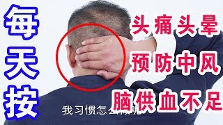 睡前1個動作5分鐘，疏通後腦堆堆肉，經絡通暢，頭部輕鬆供血足！【武醫張鵬養生】