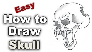 How to draw a skull | Human Skull Drawing | Skull Drawing Step by Step | Mady Arts