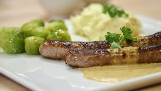 Recette Cactus de la semaine - Saucisses au vin avec de la purée de pommes de terre PFANNI