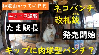 【和歌山かってにＰＲ】第45回「ネコパンチ改札鋏」たま駅長　和歌山電鐵　2021年1月29日速報　肉球の形に穴が開く特製パンチ穴のキップ買ってみた　GoProMAX　大上敬史　Takashi.Oue