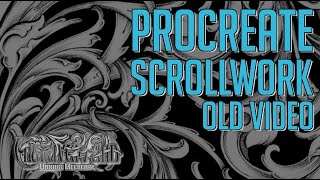 Procreate Scrollwork (Old Video - about 2020)