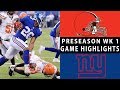 Browns vs. Giants Highlights | NFL 2018 Preseason Week 1 Browns vs. Giants Highlights | NFL 2018 Preseason Week 1