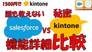 セールスフォースとキントーン機能比較　#kintone  #salesforce  #サイボウズ　#セールスフォース