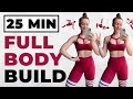 25 Min Muscle Building Workout NO WEIGHTS (High Intensity Full Body Workout)