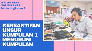 Penerangan Perubahan Kereaktifan Menuruni Kumpulan 1