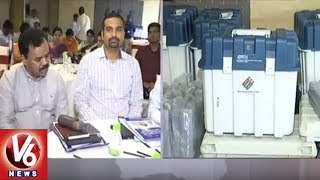 EC CEO Rajat Kumar Holds Meeting With District Collectors Over Early Elections | Hyderabad | V6 News