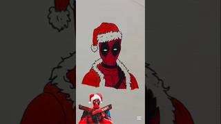 Deadpool❤|(Santapool💖)|Drawing||#deadpoolart#shortsviral#trending#deadpool3#marvel