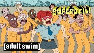 Superjail! | Smoking Ban | Adult Swim UK 🇬🇧