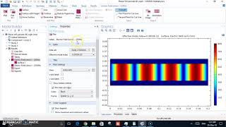 Parallel plates waveguide simulation on COMSOL