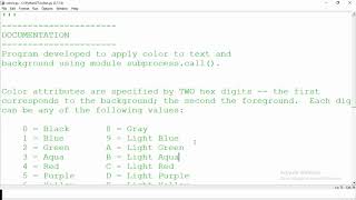 Python Programming Tutorial -How to Set Text and Background Color in Python