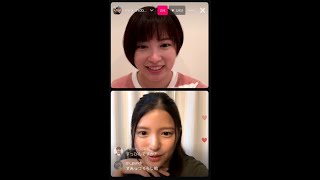 Umika Kawashima, Mirai Shida instagram live 150724