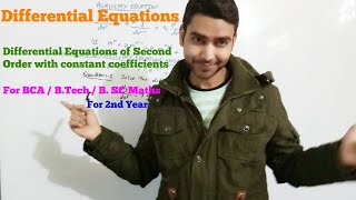 Differential Equations of Second Order with constant coefficients