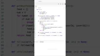 Leetcode #355: Design Twitter #leetcode #leetcodepython #studycoding #python #coding #programming