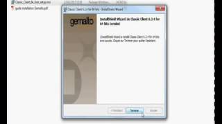 Installation du driver gemalto