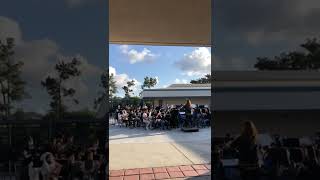 Townsend JHS band plays Happy at Open House 4/2022