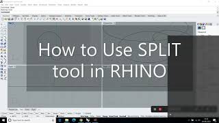 How to use SPLIT tool in RHINO?
