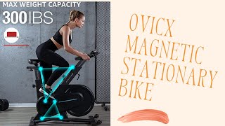 🚵OVICX Magnetic Stationary Bike with Bluetooth Adjustable Professional for Home Gym Workouts