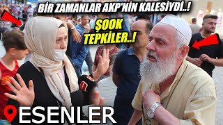 AKP'nin Kalesi Esenler'de sadece 1 kişi AKP'yi savundu, o da konuşmadan gitti..!