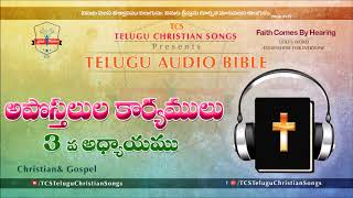 (అపొస్తలుల కార్యములు) Acts chapter 3 || Telugu Audio Bible ||