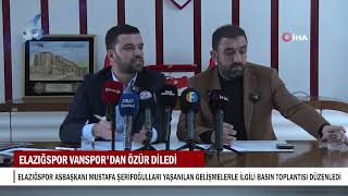 ELAZIĞSPOR VANSPOR'DAN ÖZÜR DİLEDİ