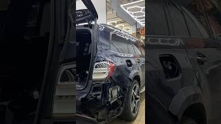 Mercedes-Benz GLS с повреждённым задним правым крылом #automobile #подпишись #рек #wrap #detailing