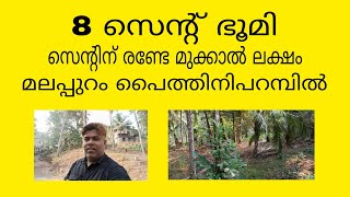 മലപ്പുറം പൈത്തിനിപറമ്പിൽ 8സെന്റ് 🔥സെന്റിന് രണ്ടേ മുക്കാൽ ലക്ഷം👌വെള്ളം, റോഡ് റെഡി👌വീടിനു അനുയോജ്യം