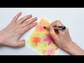 eng maple leaves easy soft pastels drawing