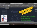 How to use ARRAY COMMAND in autocad || RECTANGULAR ARAY, PATH ARRAY, POLAR ARRAY