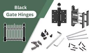 Upgrade Your Gate with Black Waterson Closer Hinges