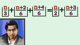 A great floor equation by Ramanujan.