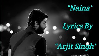 Naina Song With Lyrics (Hindi) - Dangal | Arijit Singh | Pritam | Amir Khan