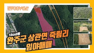 [물건번호389번]완주군 상관면 죽림리 18448평 임야매매