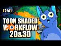 Blender Toon/Cel Shader Tutorial 2D Grease Pencil + 3D Modelling [2/4]