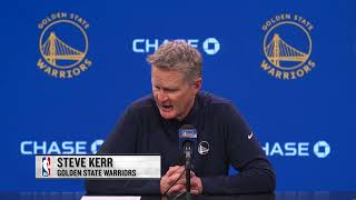 Steve Kerr coach of Warriors postgame interview 01 05 2025