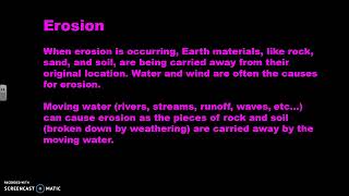 Natural process that shape the Earth's Surface