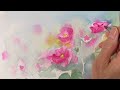 60代からの挑戦ー絵画展のお知らせと、つる薔薇の水彩画。