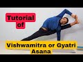 How To Do Vishwamitra Asana/How To Do Gyatri Asana/How To Open Your Hip And Hamstring Muscles.