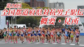 第28回全国都道府県対抗男子駅伝、大会概要・レースの見所について