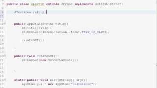 Java GUI Tutorial (Swing, BorderLayout)