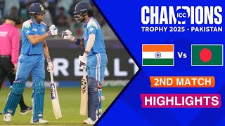 ICC Champions Trophy 2025 | India vs Bangladesh | Full Highlights 2025 | IND VS BAN 2025 Highlights