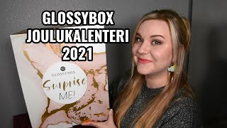 GLOSSYBOX JOULUKALENTERI 2021 | Unboxataan koko sisältö!