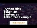 Python nltk tokenize sentences tokenizer example