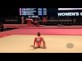 FABRE Milla (MON) - 2015 Artistic Worlds - Qualifications Floor Exercise