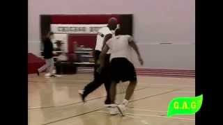 Michael Jordan Workout with chicago bulls 1 on 1 with teammates in cool aj14  + Interview