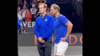 Rafael Nadal Crying with Roger Federer on Retirement